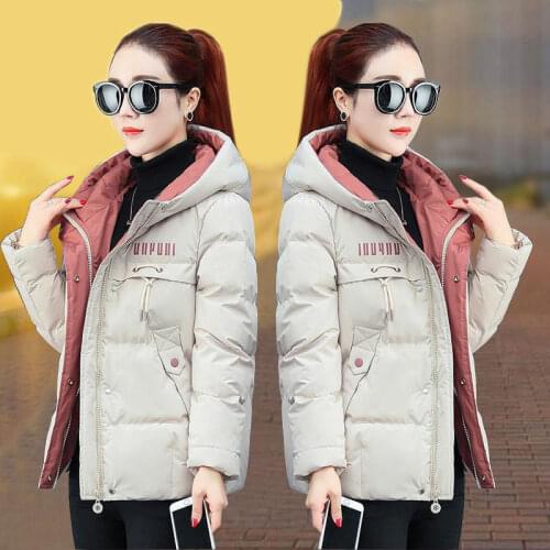 2020 New Winter Jacket Women Parkas Hooded Thick Down Cotton Padded Parka Female Jacket Short Coat Slim Warm Outwear P772