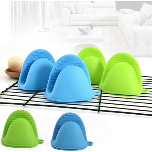 Anti-Hot Gloves Hand Clip Food Grade Silicone Kitchen Helper Thickened Anti-scald Gloves Kitchen Supplies микроволновая печь