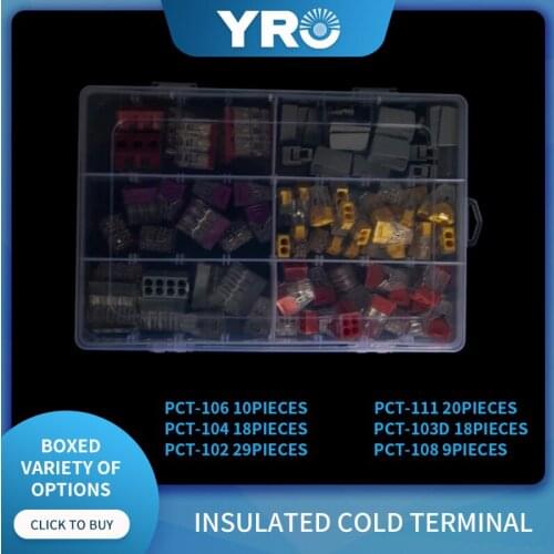 Conector de cable rápido en caja mixta DIY YOU PCT- 102 104 106 108 103D 111conector de cableado compacto bloque de conec