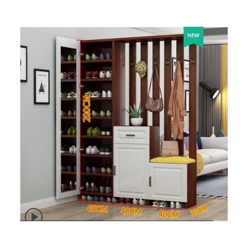 Porch partition cabinet screen cabinet modern simple entrance porch cabinet shoe cabinet integrated screen partition living room