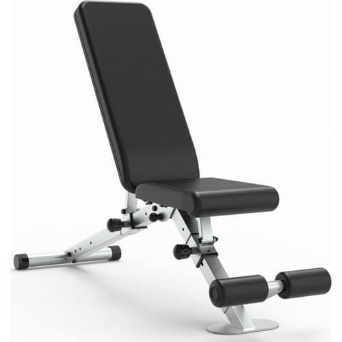 Dumbbell Stool Folding Push Type Fitness Chair Multifunctional Household Fitness Equipment Sitting Up Auxiliary Supine Board 1PC