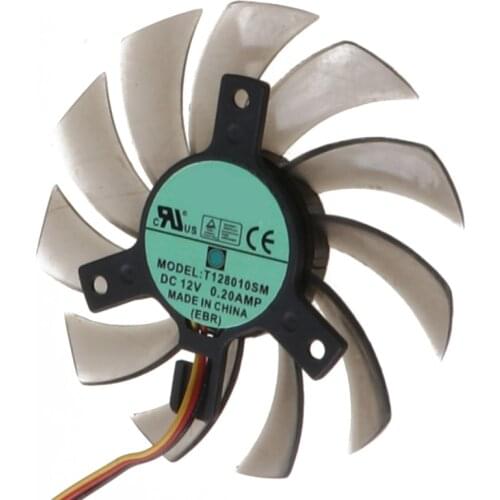 T128010SM 75mm 3Pin Cooling Fan for GTX 460 465 560Ti Graphics Card Cooler Fan