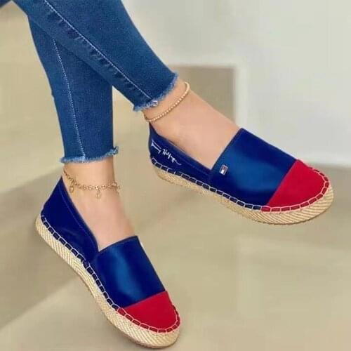 New Arrival Black Red White Retro Vintage Women Boat Shoes Flat for Female Unisex Larger Size 43 Breathable Lady Singe Shoes