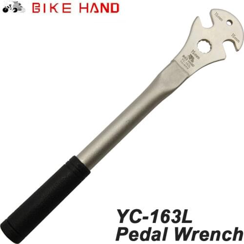 Bicycle pedal wrench BIKEHAND MTB Road Bike Bicycle Cycling Professional pedal Repair Tools Alloy Steel 350mm Repair Spanner