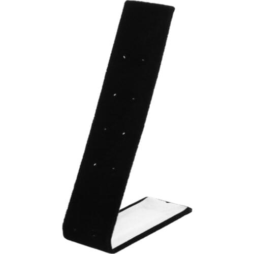 Velvet Necklace Earring Jewelry Display Stand Holder Organizer Showing Rack