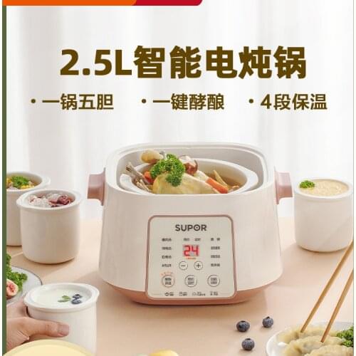 Water-Proof Electric Stewpot Birds Nest Water-Proof Electric Stew Pot Automatic Household Ceramic BB Soup Pot
