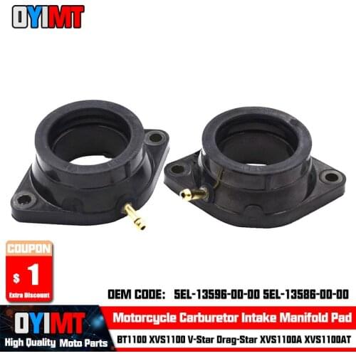 Carburetor Intake Manifold Pad For YAMAHA 5EL-13596-00-00 5EL-13586-00-00 XVS1100A XVS1100AT V-Star Classic Custom