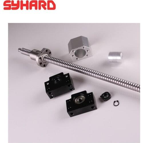 High precisionSFU1605 Set rolled ball screw C7 end machined + ballnut + nut housing BK/BF12 end support + coupler RM1605 Ballsc
