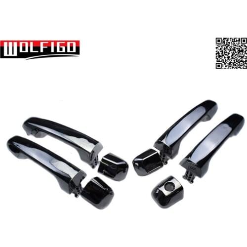 WOLFIGO New Front Rear Driver Passenger Chrome Exterior Outer Door Handle For 2010-2016 Toyota 4Runner Lexus GX460 69210-60100