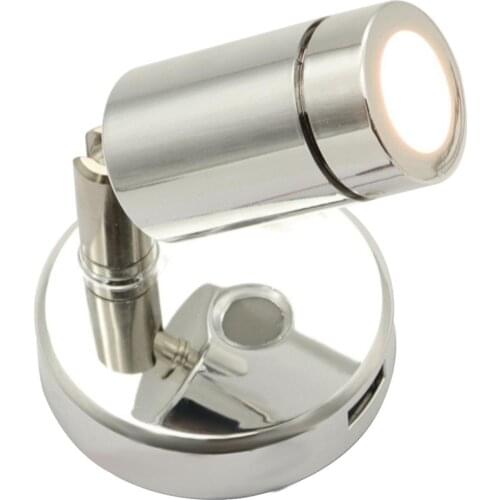 1.68W Touch Switch LED Reading Light Wall Mount Map Lights Swivel Bedside Lamp