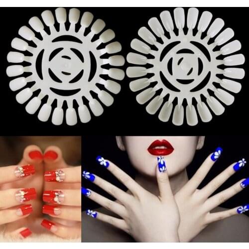 10pcs Nail Polish Color Card Samples 24 Billboard Manicure Shop Accessories