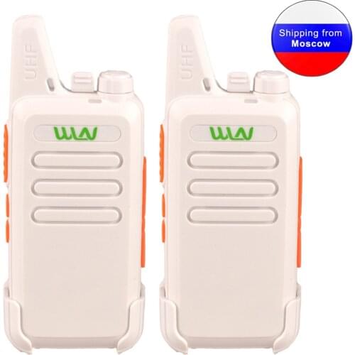 2PCS WLN KD-C1 Mini Radio UHF 400-520MHz 5W 16 Channel MINI-handheld Transceiver KDC1 Walkie Talkie