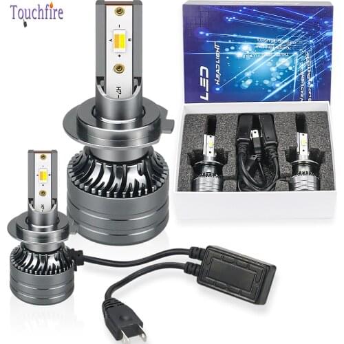 2pcs Canbus H7 LED Car Headlight 3000K Gold Yellow 4300K Warm-White 6000K White Lamp CSP-3570 Chip Auto fog lights Bulbs 12V