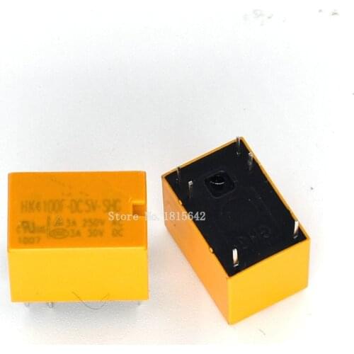 5PCS/LOT HK4100f-DC5V-SHG Relay hk4100F-DC5V HK4100F 5V DIP6 3A 250V AC/ 3A 30V DC