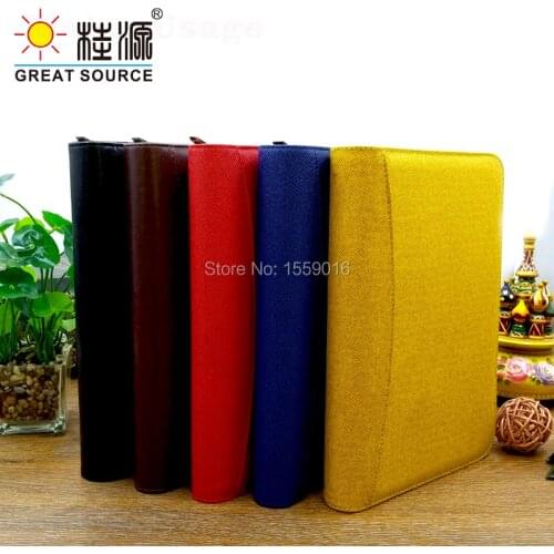 A6 Ring Binder Loose Leaf Planner Journal Cover Card Storage Folder Wallet Organizer Calculator Orgainzer Bag Sticky Note Set