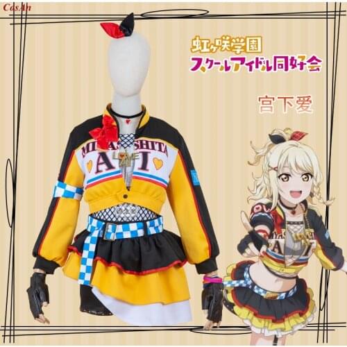Anime Love Live! Nijigasaki High School Idol Club Miyashita Ai Cosplay Costume Just Believe Uniform Activity Role Play Clothing