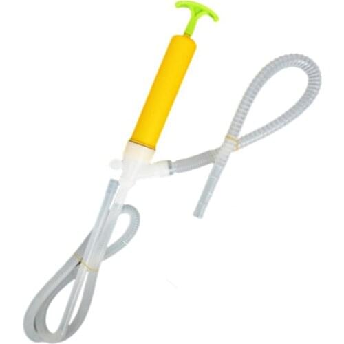Petrol Car Inflator Lightweight Random Color Manual Dispenser Fuel Oil Change Portable Siphon Suction Fluid Transfer Pump