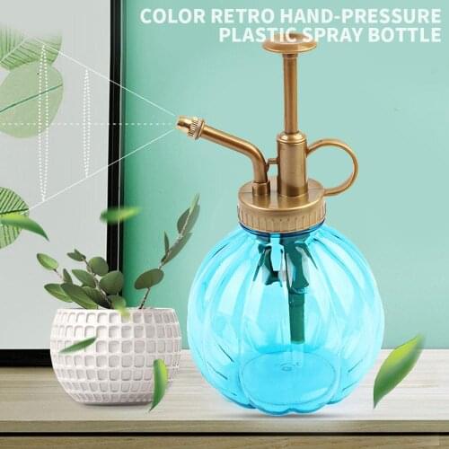 3 Color Portable Spray Bottle Sprayer Hand Press Plants Retro Watering Pot