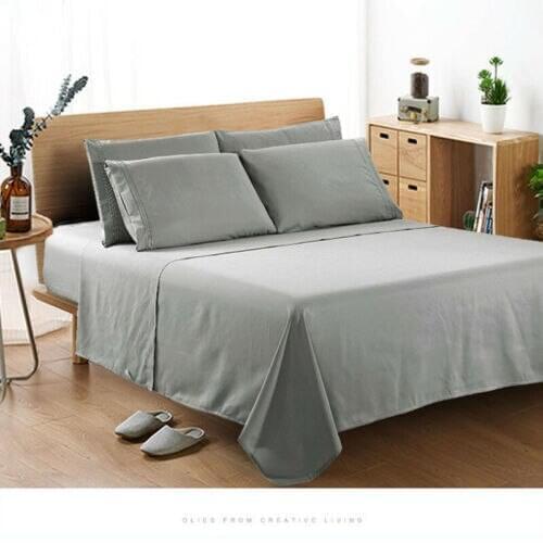 Egyptian Comfort 1800 Count Color Sheets Deep Pocket 4 Piece Bed Sheet Set Bedding Set Flat Sheet Pillowcases