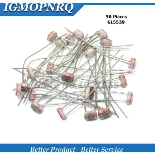50PCS 5539 GL5539 5MM LDR Photo Light Sensitive Resistor Photoelectric Photoresistor new