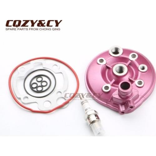 90cc Engine cylinder head & E6TC spark plug & cylinder head Gasket Set for GENERIC Trigger SM 50 X-Enduro 50 2T