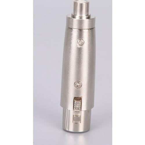 JETTING Wholesale 3 Pin XLR FEMALE To RCA FEMALE Mic MICROPHONE CABLE Cord ADAPTER Plug Connector Adpter 1pcs