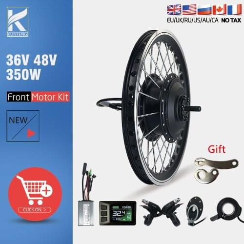 Electric Bicycle Motor Kit 36V48V 350W Front Motor Wheel 16-29Inch 700C Ebike Kit Hub motor LCD Display For Ebike Conversion Kit