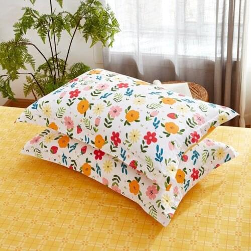 Multiple colors to choose 2 Piece Beauty Floral Printed Pillowcase Pillow Case Cover For Bedroom Use 2020