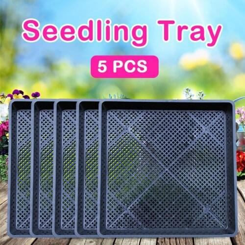 Strong Durable Seedling Plate Flat Sprout Vegetable Plate Plug Seedling Hydroponics Seedlings Plant Germination Planting Tray