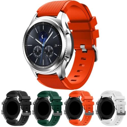 For Gear s3 frontier strap for samsung Galaxy watch 46mm 22mm watch band soft silicone watch strap bracelet smart watchband