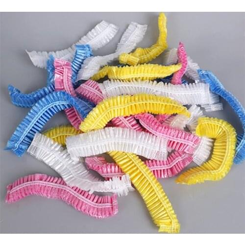 100pcs Disposable Microblading Non Woven Fabric Permanent Makeup Hair Net Caps Sterile Hat For Eyebrow Tattooing Catering Hat