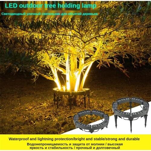 Led Tree Holding Lamp Colorful Tree Lights Outdoor Waterproof Landscape Lighting Pillar Light Post Light Xmas Lights Outdoor 48W