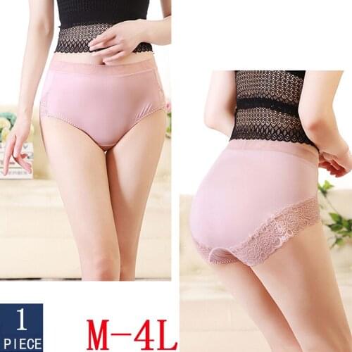 Womens Panties Seamless Underwear Plus Size Briefs Underpants M L 2L 3L 4L Mid Waist Sexy Lace Underpanties Pantys Lingerie