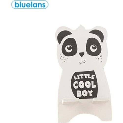 Universal Portable Cute Creative Animal Panda Rabbit Dinosaur Wooden Detachable Phone Holder Mobile Phone Base Tool