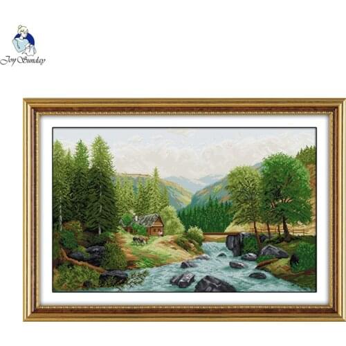 Needlework,DIY Handmade Crafts Cross stitch,Sets For Embroidery kits,Bridge River Home Patterns Counted Cross-Stitch Home Decor