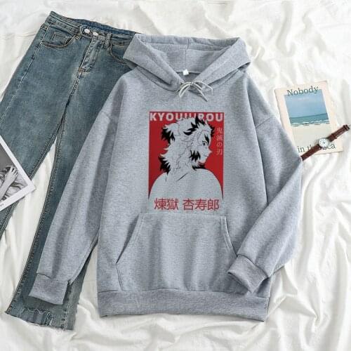Demon Slayer character Winter Sweatshirt boy girl Streetwear Long sleeve Casual Simple Women Men Harajuku oversize Sweatshirt