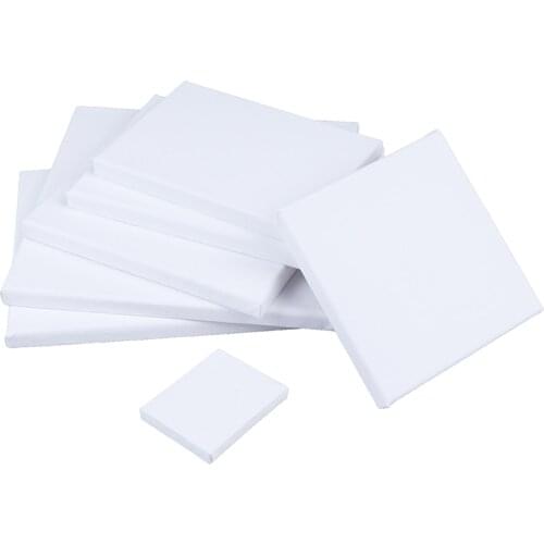 1PCS White Mini Stretched Artists Canvas Small Art Board Acrylic/Oil Paint Blank Mini Canvas Drawing Toys Supply