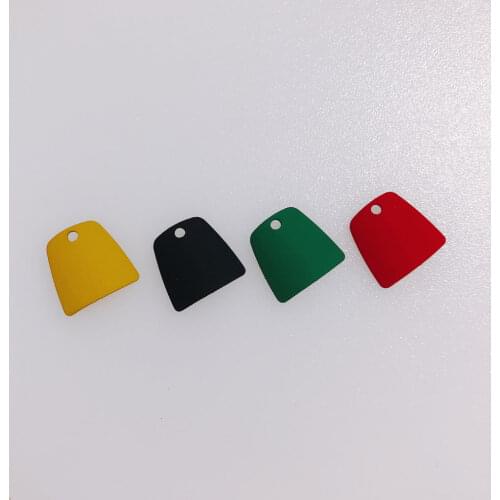 10 pieces / lot Sense Spray Rubber Paint Concave Round Pendant Earring Earring Material Accessory Other
