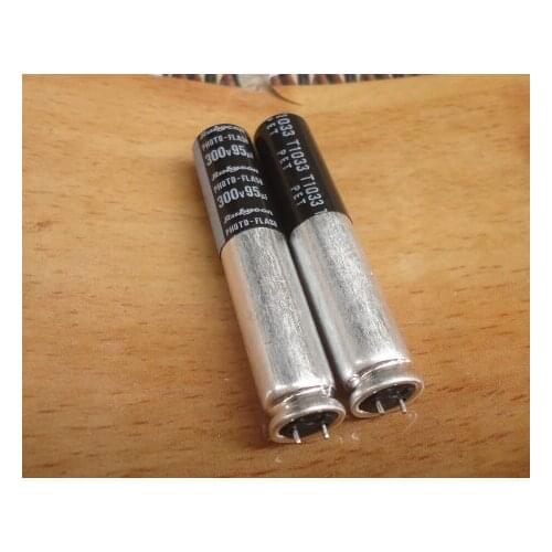 10pcs low esr 300v 95uf photo flash capacitor 8*43mm