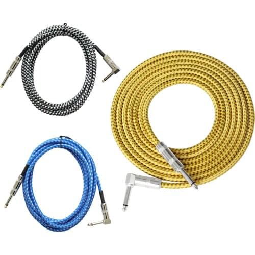 3M Guitar Bass Cable 6.5mm Plug Cable For Electric Guitar Bass Electric Piano Cord For Musical Guitar Accessories