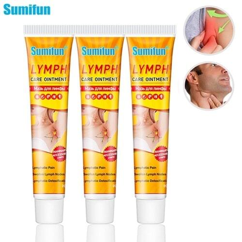 Sumifun 3pcs Lymphatic Drainage Oinment Neck Anti-Swelling Detox Relief Pain Treatment Breast Lymph Nodes Health Care Cream