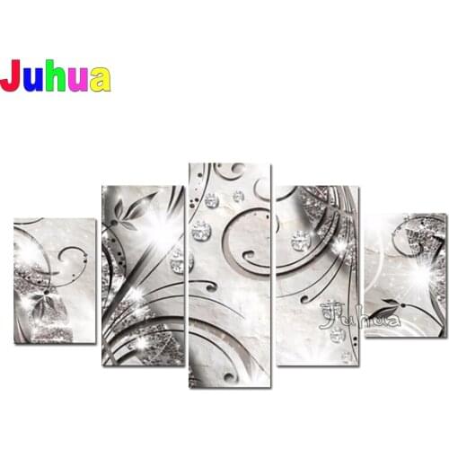 Multi-picture diamond embroidery Full Square Crystal Gorgeous Flowers Trees diamond painting 3d picture of Diamonds Wall Art