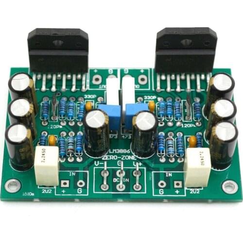 Free ship Assembled LM3886 Stereo Amplifier Board Pure Dynamic Feedback Circuit