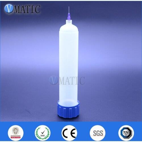 Free Shipping Thickening Explosion-Proof 200cc/ml Helix Luer Lock Tip Dispenser Dispensing Pneumatic Syringe Barrel With Adapter