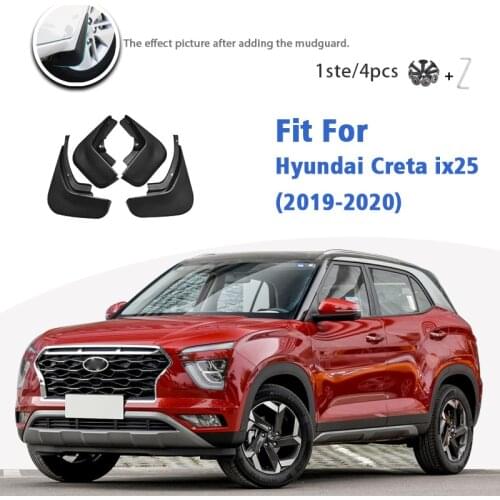 Mudflaps For Hyundai Creta ix25 2019-2020 Front Rear 4pcs Mudguard car Accessories styline Mud Flap Splash Guards Fender