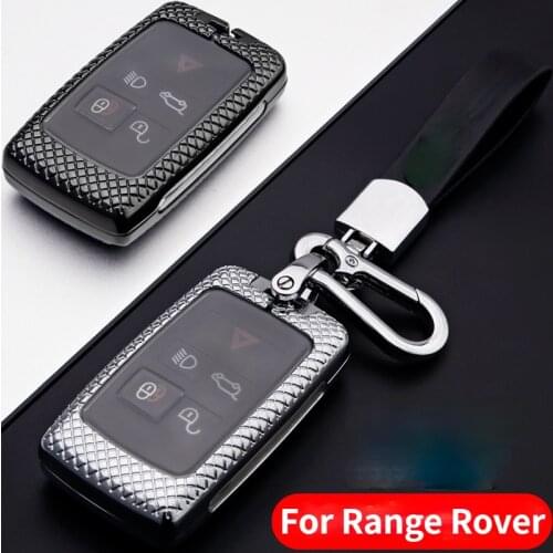 Zinc Alloy +TPU Key Case Cover for Land Range Rover Discovery 5 Evoque for Jaguar E-Pace Remote Fob