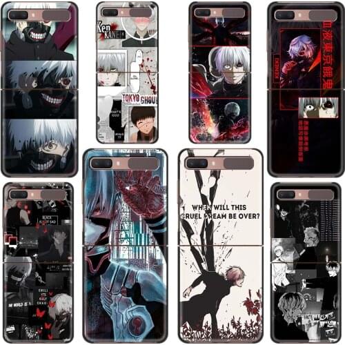 Phone Case For Samsung Galaxy Z Flip3 5G z flip 3 Case Balck Hard PC Folding Ultra Thin Protective Fundas Tokyo Ghoul Kaneki ken