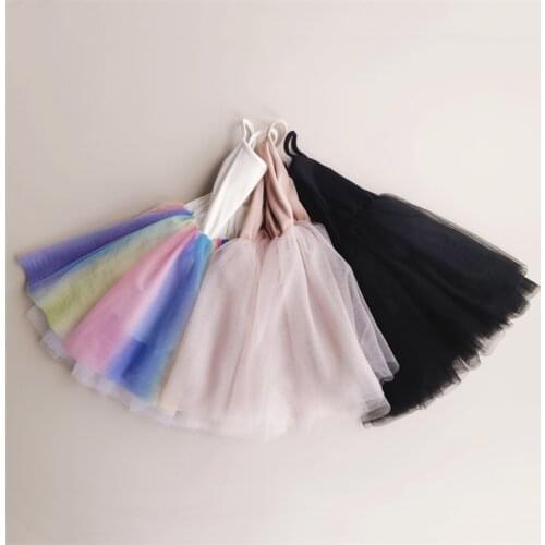 Girls Kids Dress Spring Autumn Long Sleeve Elegant Black Lace Princess Dresses for Children