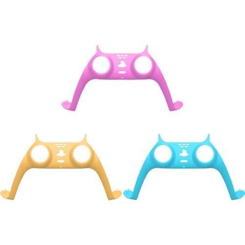 For PS5 Controller Decorative Strip 100%Fit Gamepad Cover for Sony PS5 Front Middle Controller Replacement Decorative Shell Case