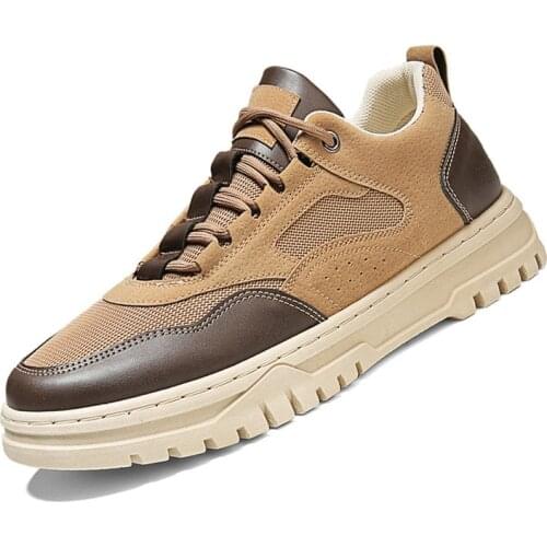 Breathable Mesh Casual Shoes Mens Summer Walking Shoes Soft Flat Boat Shoe Man Leisure Sports Shoes Lace-Up Sneakers Shoes